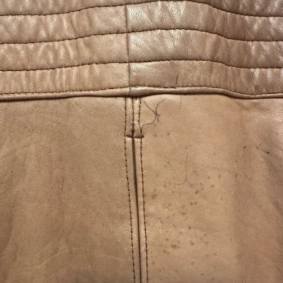 Vintage Pelle Moda Genuine Leather Bomber Jacket XL Distressed Brown Korea - Picture 8 of 12